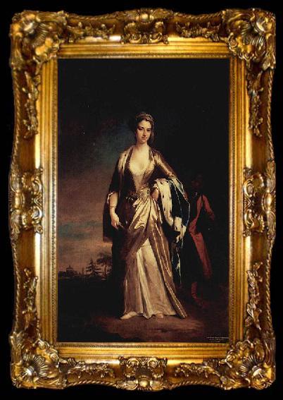 framed  Jonathan Richardson Portrait de Lady Mary Wortley Montagu, ta009-2